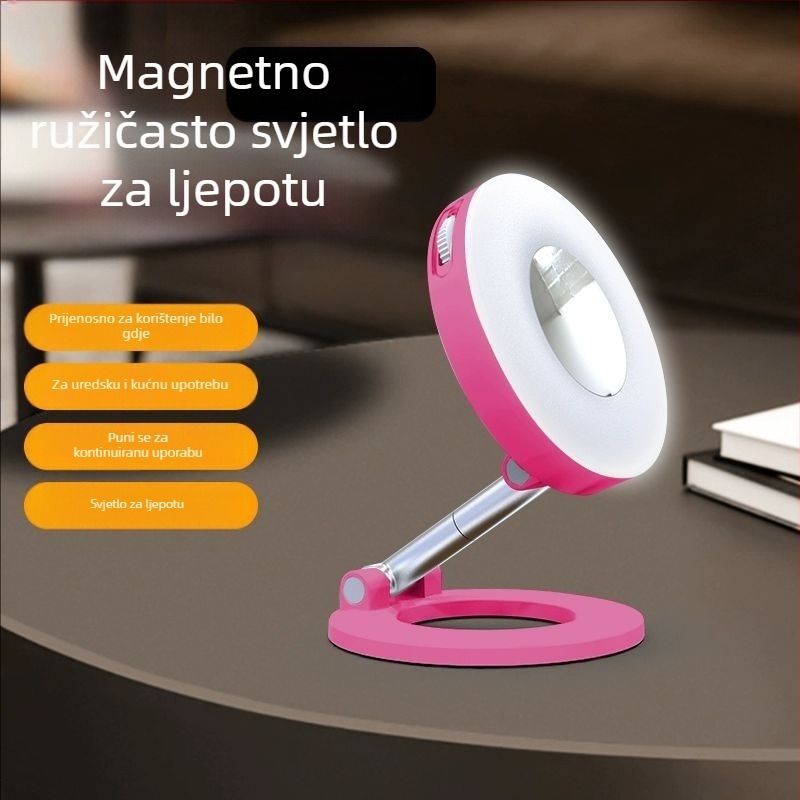 Sklopiva svjetlosna dopuna za mobilni telefon — ručna upotreba, 3 boje temperature svjetla, <10W, 5V/1A, model K3