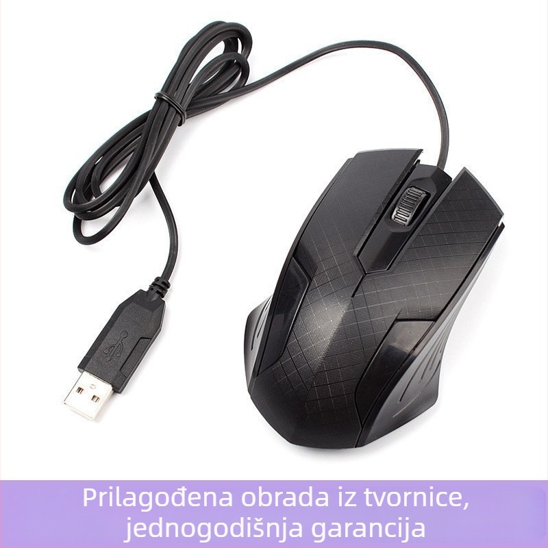 Žično USB gaming miša, 1000 DPI, 3 tipke, kabel 1,3 m, ergonomska