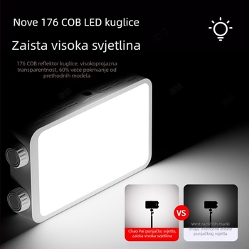 Svjetlo za dopunu fotografije – džepno, ručno, 40W, 3 boje temperature, 7.4V, YM-40
