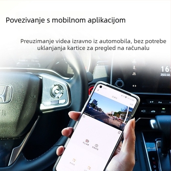 Auto dash cam 1080p, 140° kut snimanja, ciklično snimanje, detekcija sudara, noćni način