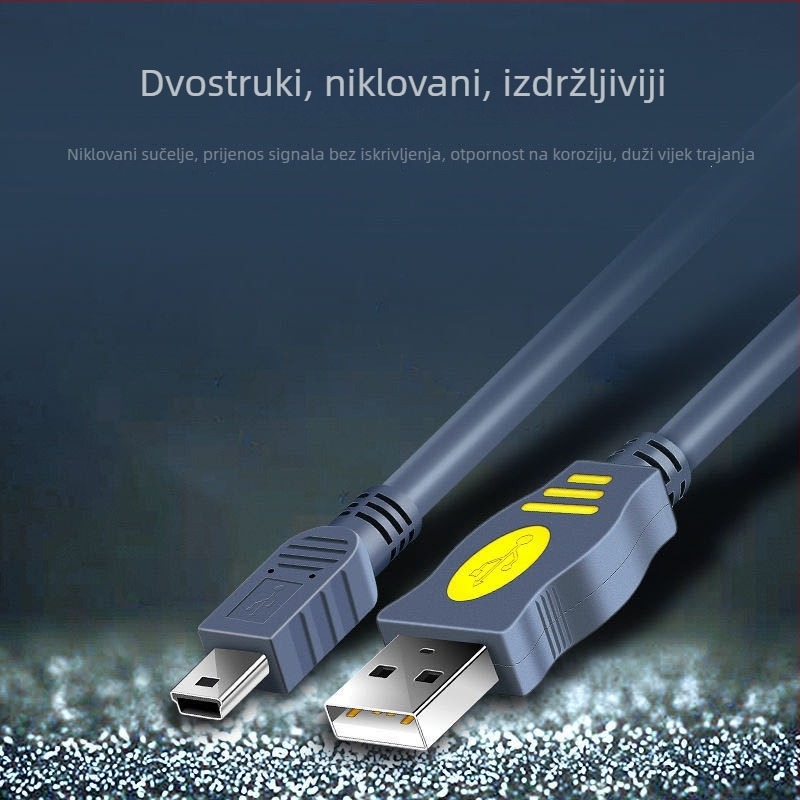 Jinghua Mini USB kabel za prijenos podataka, USB 2.0, PVC, jednon konektor, prošireni prijenos podataka