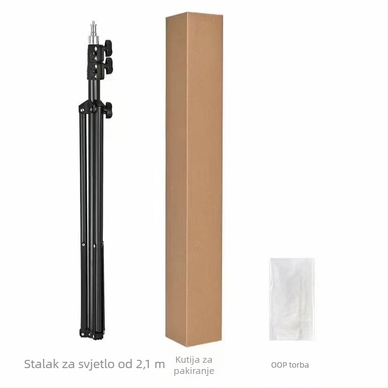 Tripod s kugličnom glavom za prijenos uživo i fotografiju, četiri sekcije, željezna konstrukcija, nosivost 11–15 kg, model 8809