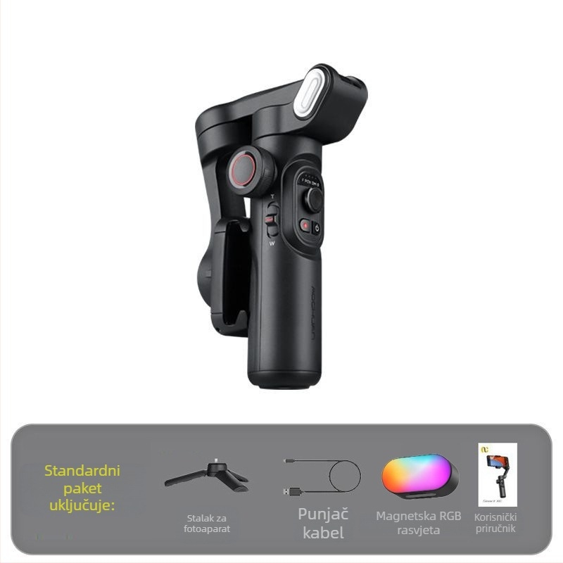Ouchuan Smart XE stabilizator za mobitel s AI praćenjem, 3-osi stabilizacija za live streamanje i kratke videozapise, kompatibilan s većinom pametnih telefona