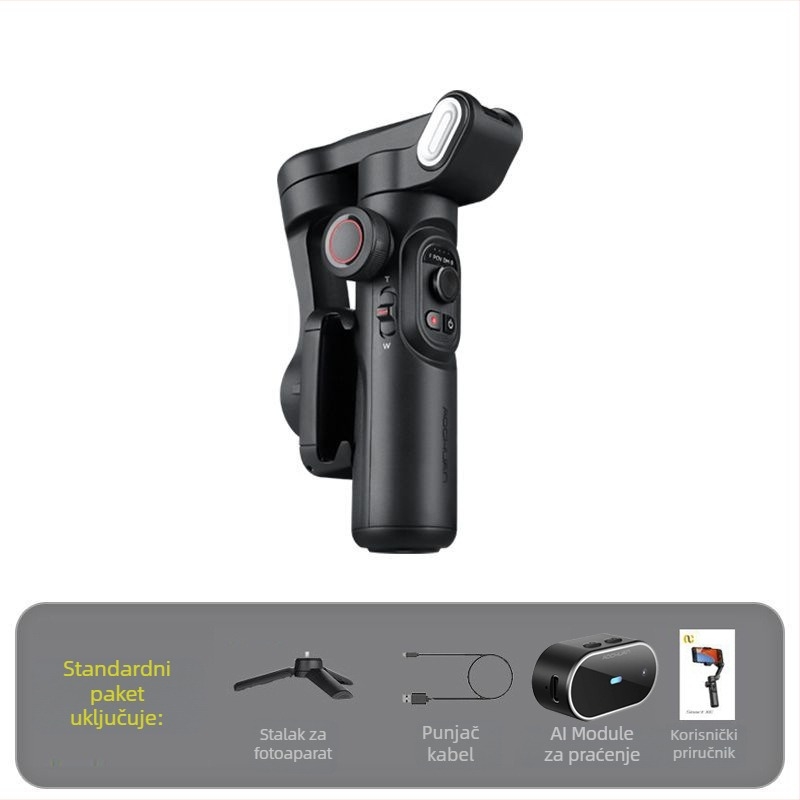 Ouchuan Smart XE stabilizator za mobitel s AI praćenjem, 3-osi stabilizacija za live streamanje i kratke videozapise, kompatibilan s većinom pametnih telefona