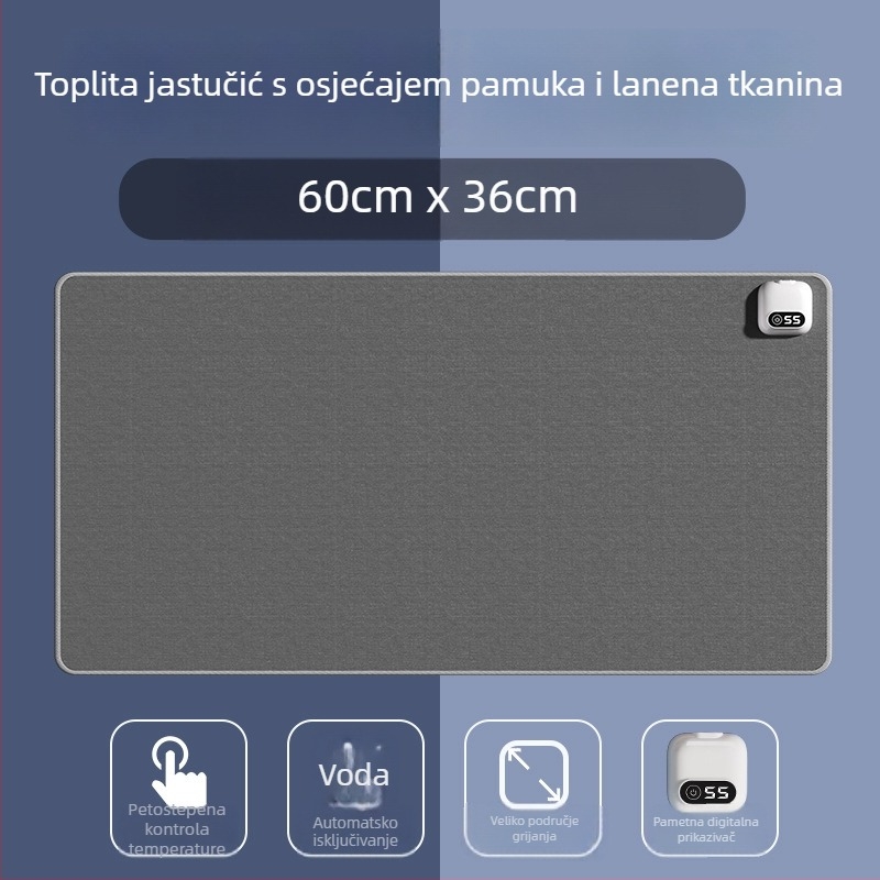 Grijajuća podloga za miš, izravno priključivanje, 220V, 75W, PU materijal