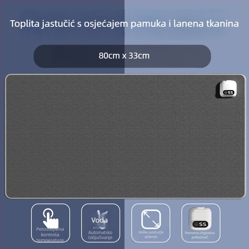 Grijajuća podloga za miš, izravno priključivanje, 220V, 75W, PU materijal