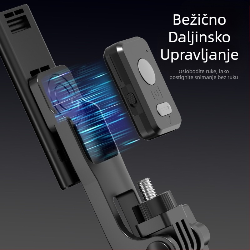 Q1 Inteligentni gimbal stabilizator za pametni telefon s automatskim praćenjem lica — horizontalno 360°, vertikalno 45°, 1/4'' navoj, aluminijsko kućište, težina 250 g