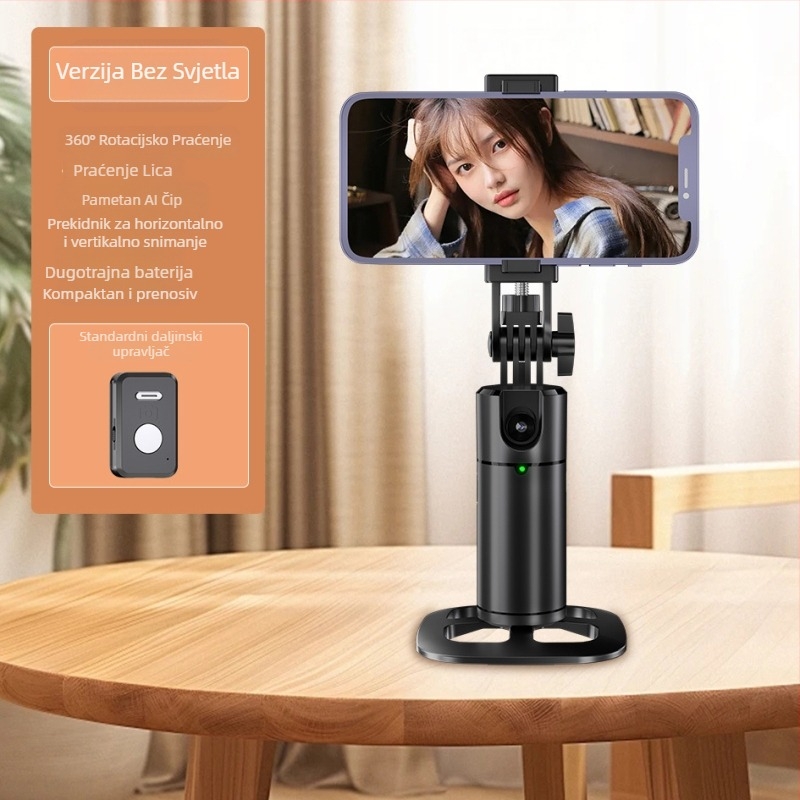 Q1 Inteligentni gimbal stabilizator za pametni telefon s automatskim praćenjem lica — horizontalno 360°, vertikalno 45°, 1/4'' navoj, aluminijsko kućište, težina 250 g
