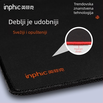Inphic PD100 mišja podloga, tekstilna stolna podloga, protuklizna, jednostrana, tisak logotipa, OEM prilagodba
