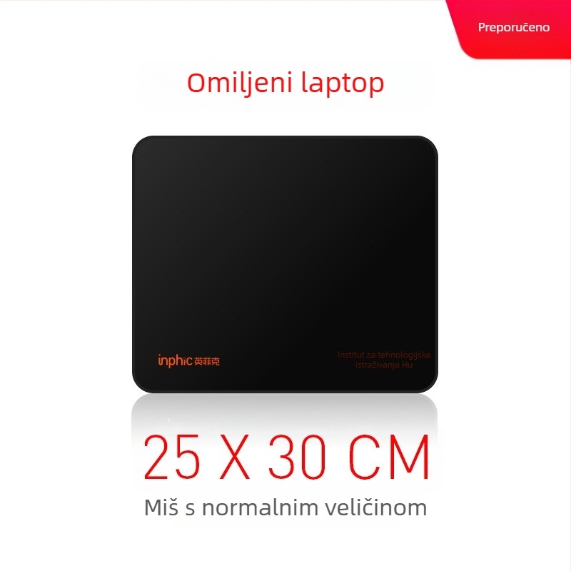Inphic PD100 mišja podloga, tekstilna stolna podloga, protuklizna, jednostrana, tisak logotipa, OEM prilagodba