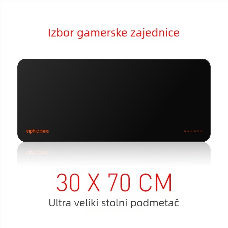 Inphic PD100 mišja podloga, tekstilna stolna podloga, protuklizna, jednostrana, tisak logotipa, OEM prilagodba