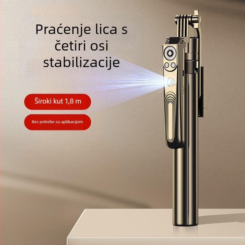 B181 selfie štapić s praćenjem lica, automatsko praćenje, stabilizacija protiv podrhtavanja, rasvjeta i Bluetooth daljinski