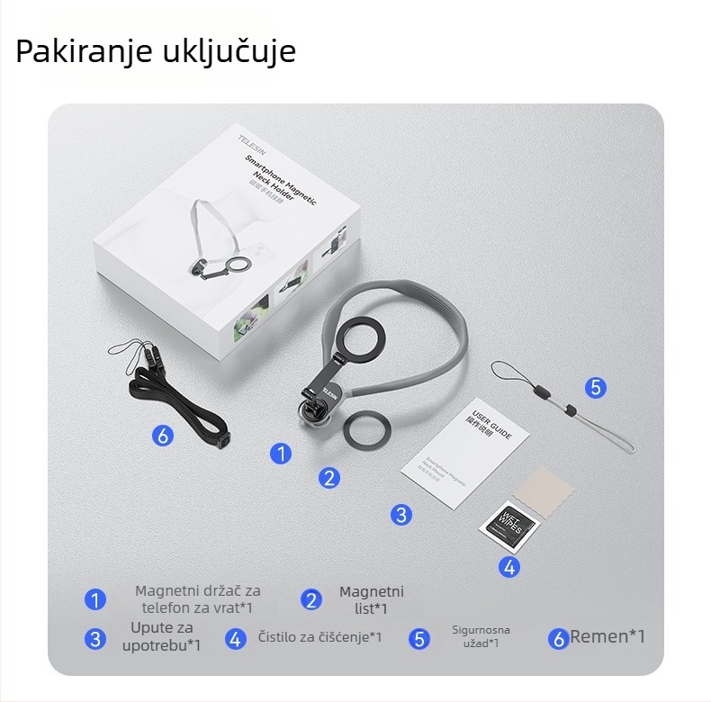 TELESIN stalak za prijenos uživo – silikonska konstrukcija, opći stil