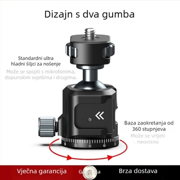 Metalni univerzalni rotirajući stativ za mobitel — aluminijski spoj, univerzalni stil, opći model, tip: Drugi, bez prilagodbe