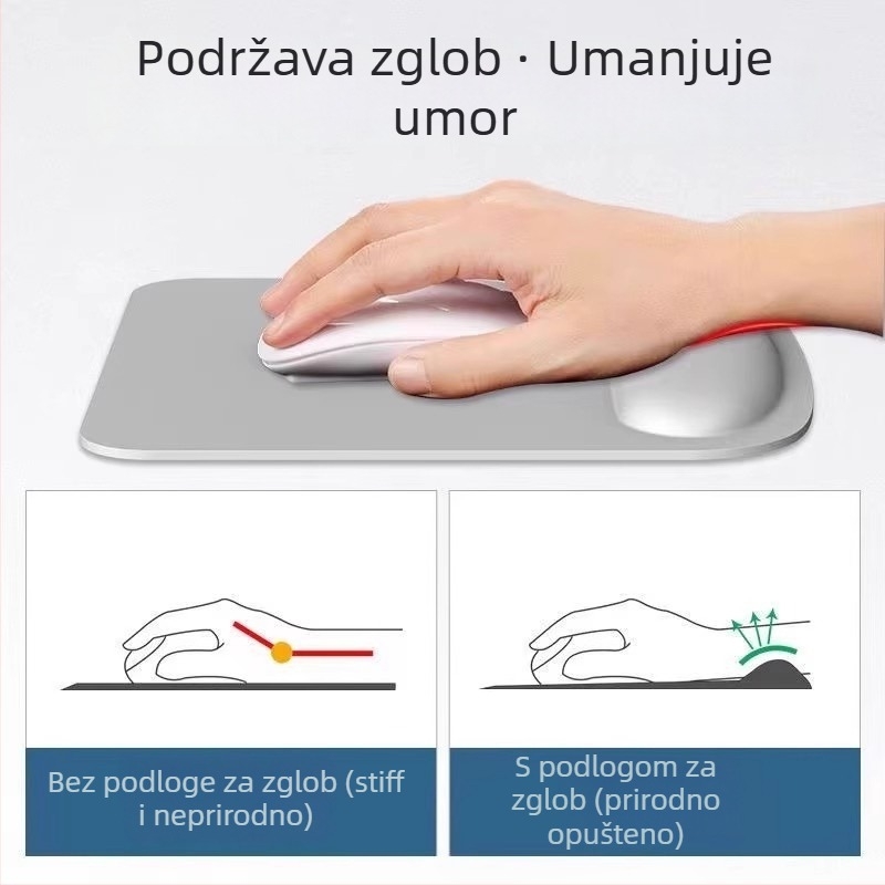 Podloga za zglob miša, gumena podloga za stol, jednostrana, japanski minimalistički stil