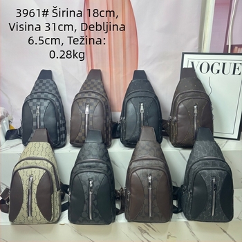 Ženska crossbody torbica u urbanom minimalističkom stilu, PU koža, poliester podstava, zatvarač, unutarnji džepovi za telefon i ID.