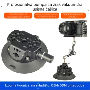 Vakuumski auto držač s višenamjenskim proširivim nosačem za telefon, akcijsku kameru i bezzrcalnu kameru