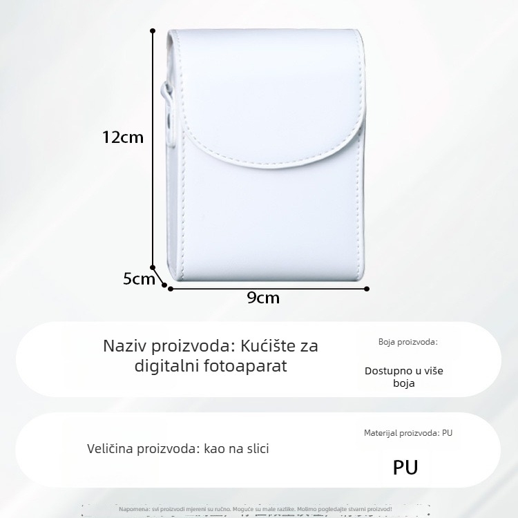 Torba za digitalni fotoaparat s crossbody remenom, Oxford materijal, kompatibilna s Canon G7X II/III i Sony, unisex, proljeće 2025, kućno skladištenje