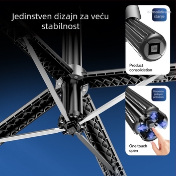 Selfie štap s inteligentnim praćenjem, 360° rotacija, praćenje lica, gimbal protiv podrhtavanja, aluminijski okvir