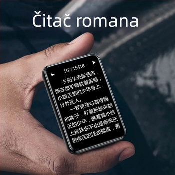 Elektronički čitač knjiga s Bluetooth MP3, napajanje iz cigaretne utičnice automobila, model T8, 128MB memorije, MP3 sučelje automobila; paket uključuje punjač i Bluetooth slušalice