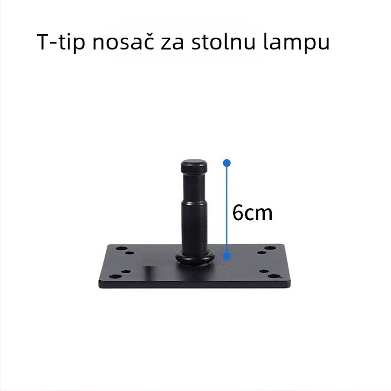 Stalak za rasvjetu za plafon, fotografijski, višestruko podešavanje kutova, željezo, promjer cijevi 16 mm, nosivost 5 kg — Shadow Knight