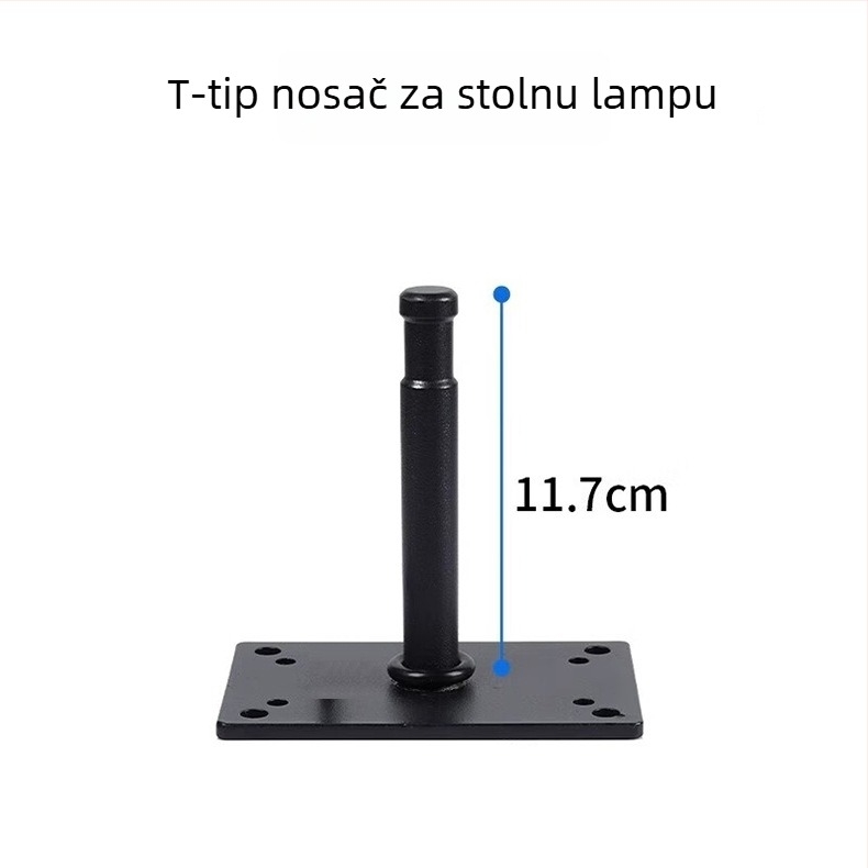 Stalak za rasvjetu za plafon, fotografijski, višestruko podešavanje kutova, željezo, promjer cijevi 16 mm, nosivost 5 kg — Shadow Knight