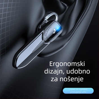 Bežične Bluetooth slušalice s visećim dizajnom, domet 10 m, trajanje baterije >8 h, IPX3 vodootpornost, Bluetooth 5.0