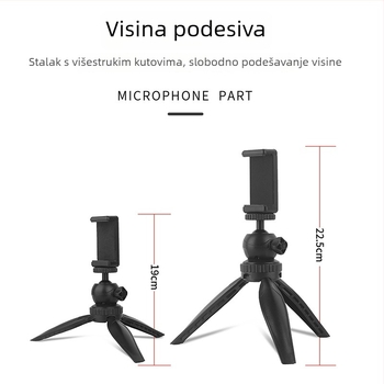 Stolni držač za mobilni telefon za livestream – Tip more, Plastika, Opći stil