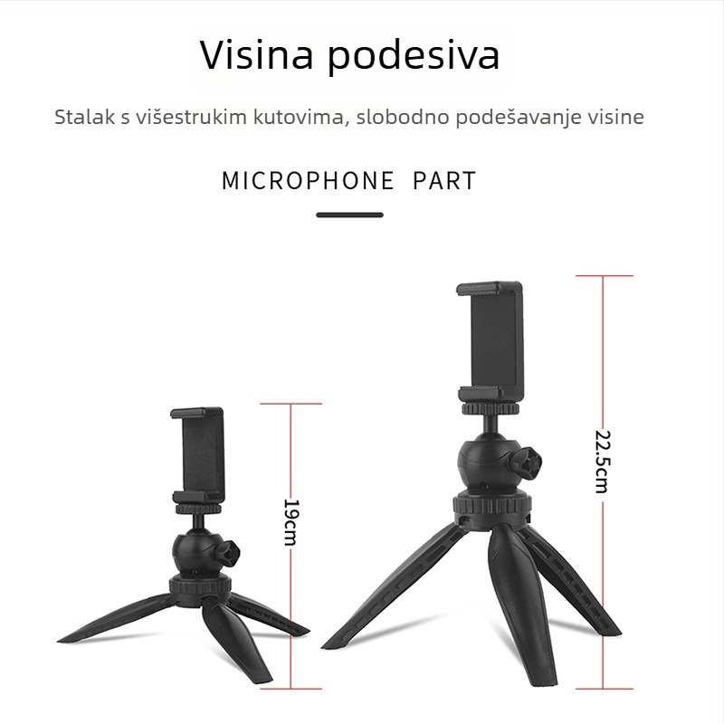 Stolni držač za mobilni telefon za livestream – Tip more, Plastika, Opći stil