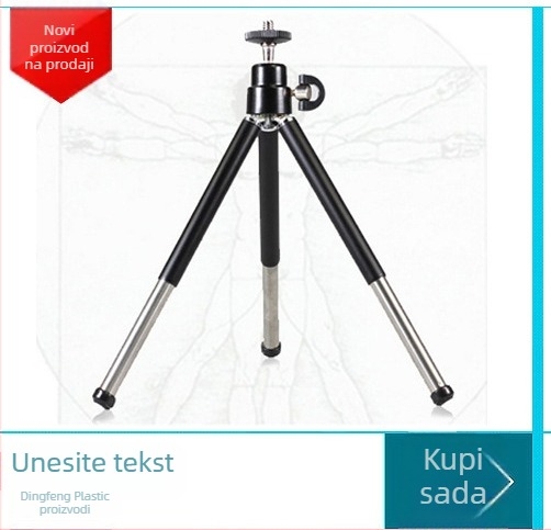 Dingfeng df-2 tripod za SLR i bez ogledala, aluminijska legura, 3-sekcijske noge, nosivost 2–5 kg, ploča za brzo oslobađanje, podrška 3D PTZ