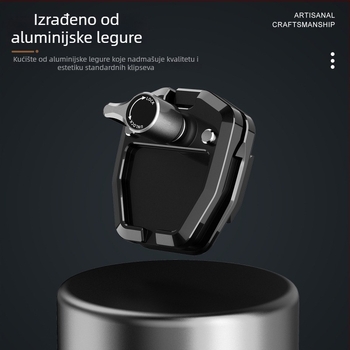Klip za vjetrobran za akcijske kamere (GoPro, DJI, Insta360) – aluminijska legura, modeli AG1536/AG1537