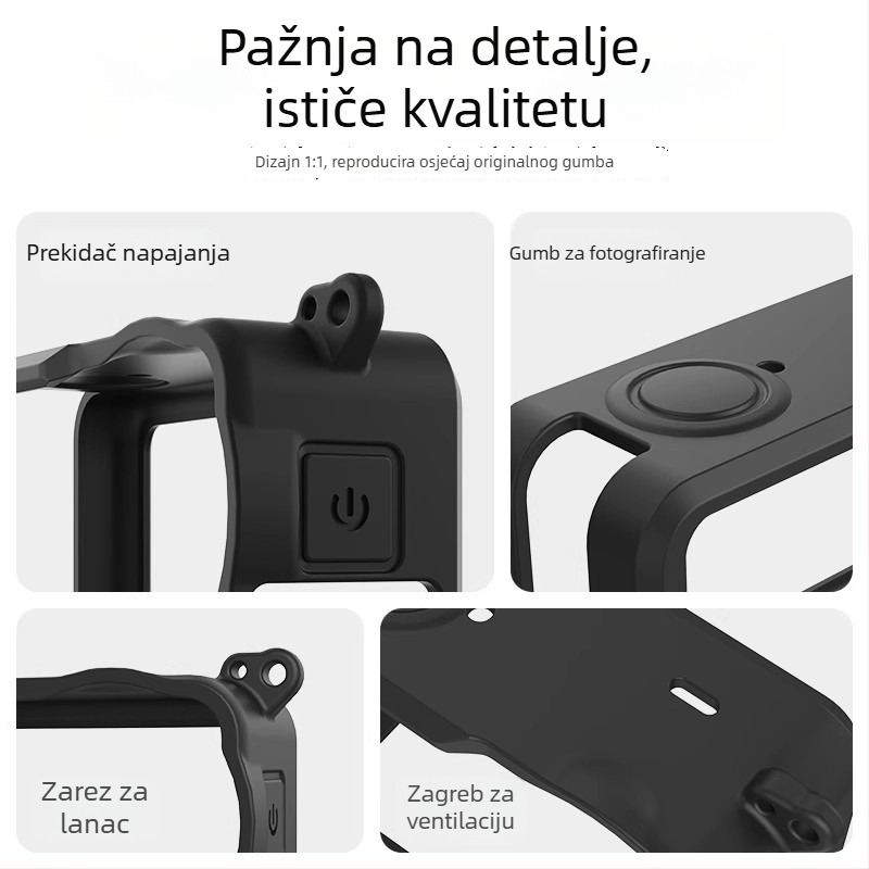 axyn silikonska zaštitna futrola za DJI Osmo Action6 – protuklizna i otpornost na pad