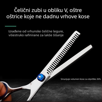 Škare za njegu kućnih ljubimaca sa ravnim i zakrivljenim oštricama za pse, visoko kvalitetno čelika, beauty škare brenda Quickly