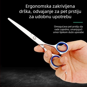 Škare za njegu kućnih ljubimaca sa ravnim i zakrivljenim oštricama za pse, visoko kvalitetno čelika, beauty škare brenda Quickly