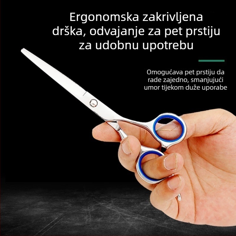 Škare za njegu kućnih ljubimaca sa ravnim i zakrivljenim oštricama za pse, visoko kvalitetno čelika, beauty škare brenda Quickly