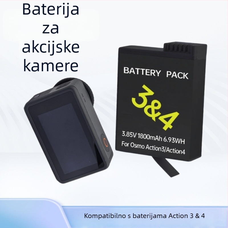 Baterija za DJI Action seriju Action3/4/5 — Šifra: Mso-002002, litijeva elektronika