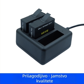 Trokanalni punjač baterija za Insta360 Ace Pro/Pro2 (Model: Insta360acepro; Materijal: Plastika)