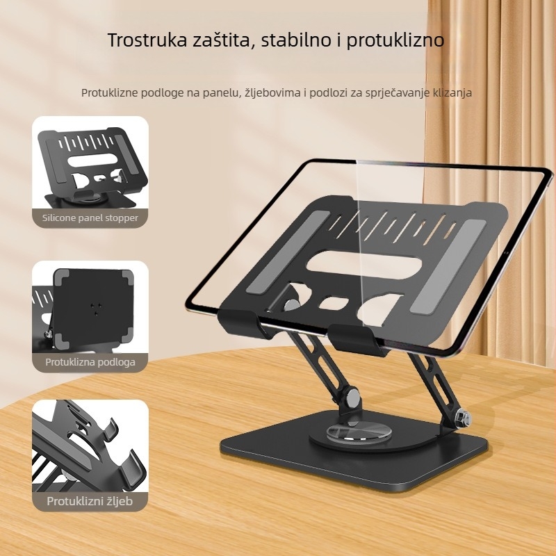 L35 stalak za prijenosno računalo, rotirajući, 680 g, kompatibilan s iPadom, iPhone i iPod touch