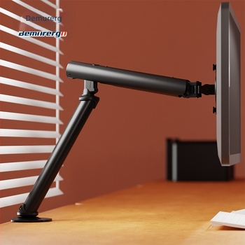 Držač monitora s plinskim amortizerom, nosivost 12 kg, model M6, tip podizanja, težina 2.23 kg, materijal: lim