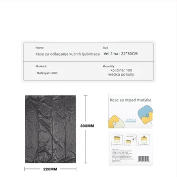 Torbe za otpad mačke kućice – male vrećice za skupljanje izmeta, vrećice za stelju – Značka Unique