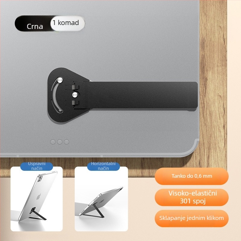 Sklopivi metalni nosač za tablet s rotacijskim mehanizmom – stolni nosač za iPad