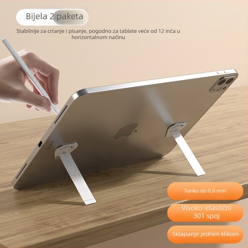 Sklopivi metalni nosač za tablet s rotacijskim mehanizmom – stolni nosač za iPad