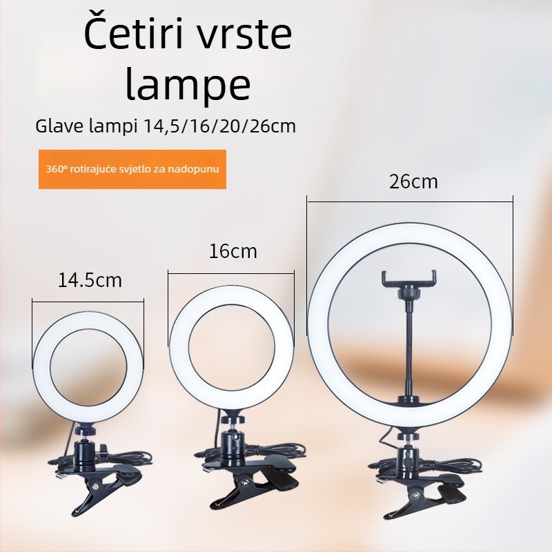 Prijenosna rasvjeta za fotografije za telefon (Youguang RL-6/RL-8/RL-10/RL-12) – dimmable, prilagodljiva boja svjetla i svjetline