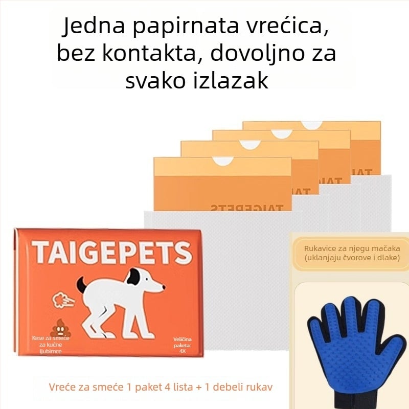 Hanchen debeli plastični vrećice za pse s plosnim otvorom, jednokratne