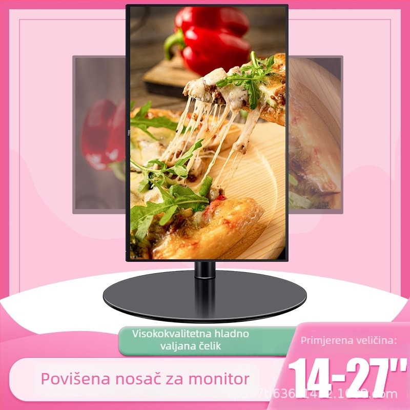 Stalak za monitor na stolu s 360° rotacijom, bez bušenja, podloga za podizanje visine stola