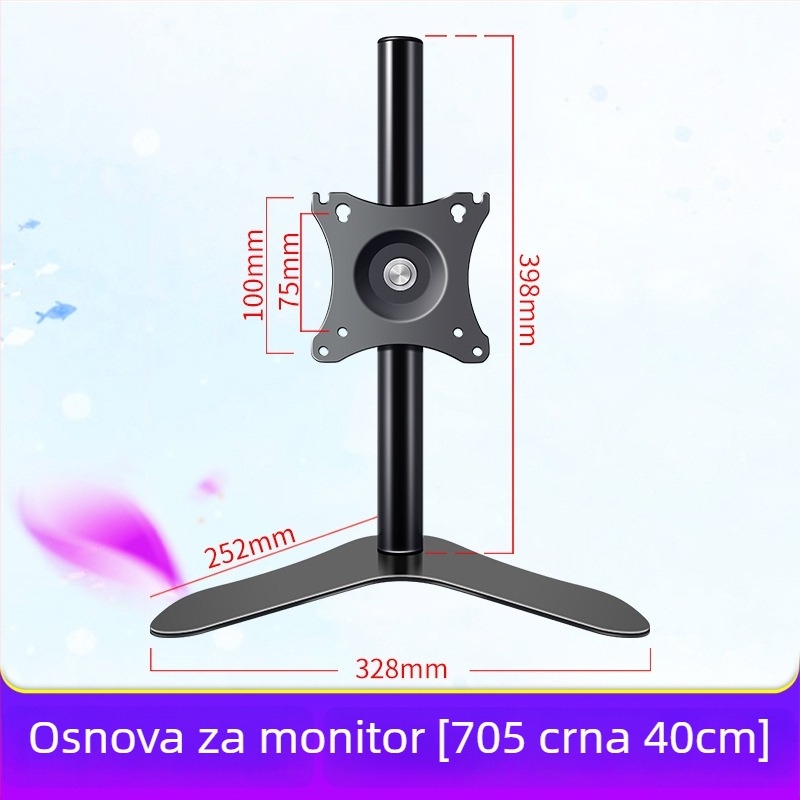 Stalak za monitor na stolu s 360° rotacijom, bez bušenja, podloga za podizanje visine stola