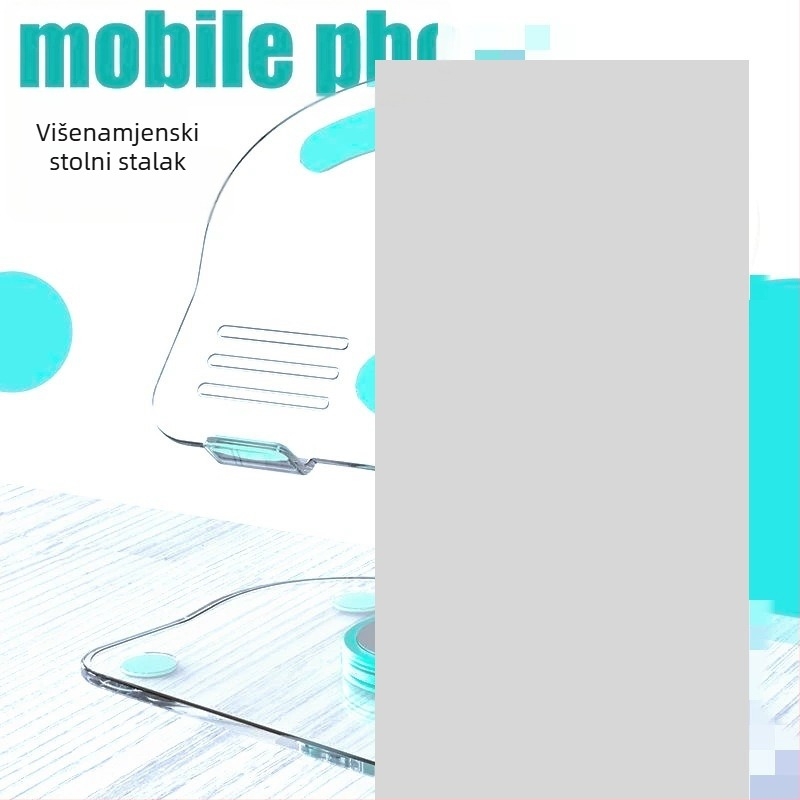 D06 Držač za tablet i telefon, dvostruki štap s preklopnim stalom, 360° rotacija, izrada po nacrtima, kompatibilan s iPad/iPhone generacijama; iPod touch 4. generacija; iPhone 3G/3GS.