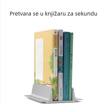 Stojak za laptop od aluminijske legure, vertikalni, univerzalni, model 2, masa 470 g