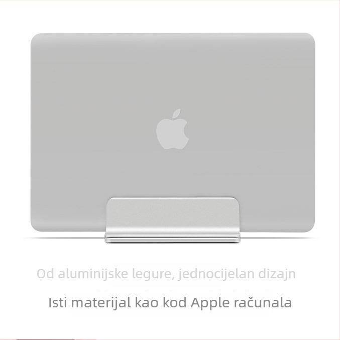 Stojak za laptop od aluminijske legure, vertikalni, univerzalni, model 2, masa 470 g