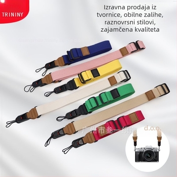 Kamera traka s brzim otpuštanjem – Saiyi Quick-Release Strap – kompatibilna s GoPro, Canon/Nikon DSLR i Sony/Fujifilm/Sigma/Olympus bez oglednih kamera – materijal poliester-pamučna smjesa, nosivost 2–5 kg